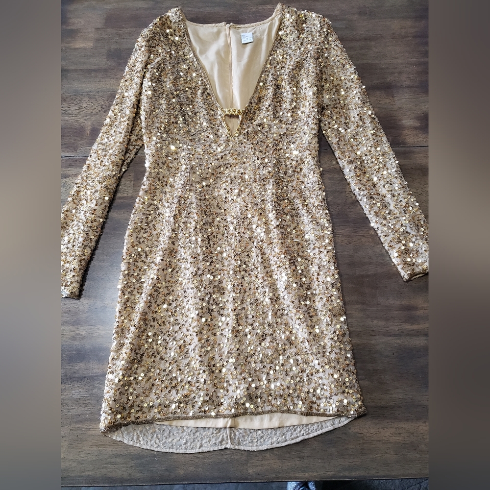 Gold Sequin Dress size 6